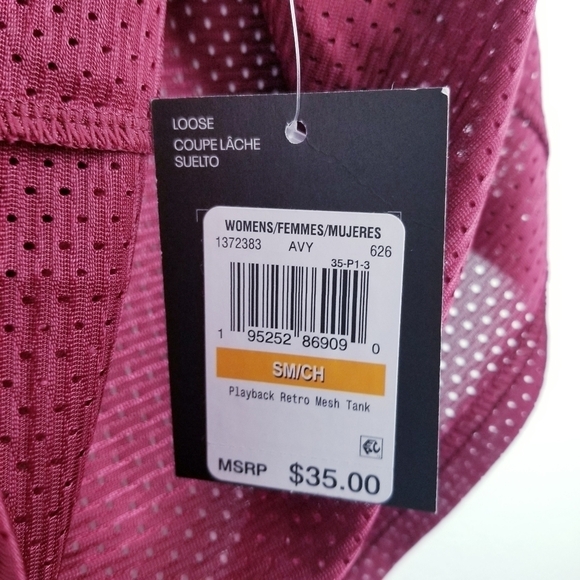 Women's Under Armour Playback Retro Mesh Tank Top NWT - Picture 6 of 9